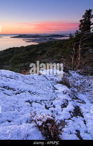 Aussichtspunkt. Särö Västerskog, Halland, Schweden Stockfoto