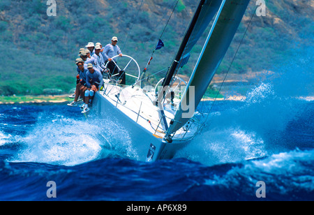 Yachten auf der Kenwood-Cup 2000 Stockfoto