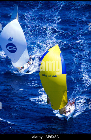 Yachten auf der Kenwood-Cup 2000 Stockfoto