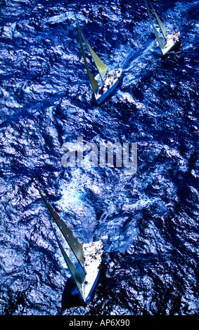 Yachten auf der Kenwood-Cup 2000 Stockfoto