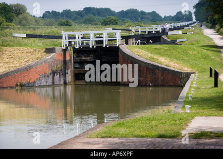 Caen Hill Fluggebiet von mehreren Schlössern Stockfoto