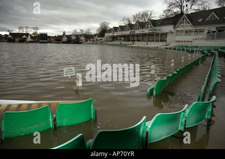 Völlig überflutet Worcester county Cricket Ground, England Stockfoto