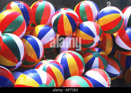 Bunte Wasserbälle Stockfoto