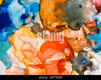 Aquarell Künstler Farbwanne Stockfoto