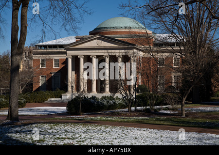 Wilson Library der University of North Carolina in Chapel Hill UNC im Winter Stockfoto