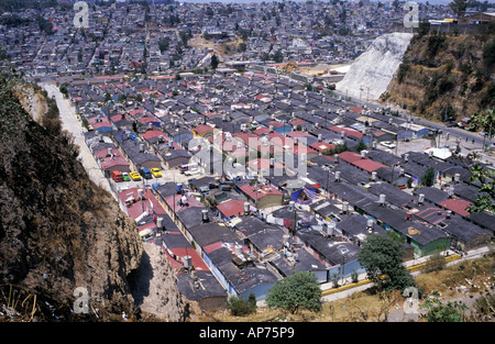 Elendsviertel Mexiko-Stadt Stockfoto