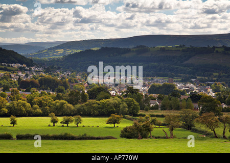 Brecon Stadt Brecon Beacons Stockfoto