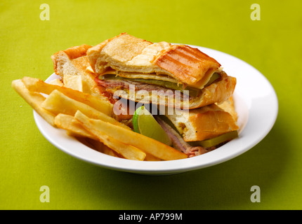 Traditionelle kubanische gepressten Sandwich Stockfoto