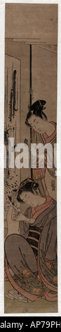 Fumi Yomu Onna, Nozoku wakashu Stockfoto