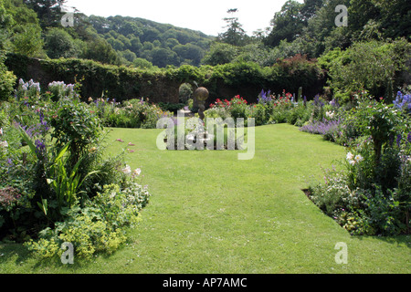 Ein Garten in Hartland Abbey Gardens in North West Devon Stockfoto