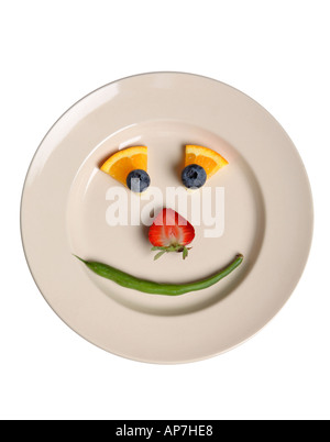 Essen-Gesicht Stockfoto