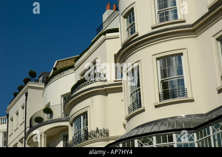 Regency-Stil Häuser in Park Lane Mayfair London UK Stockfoto