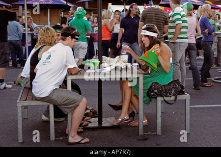 St Patricks Day feiern, Rundle Street, Adelaide, South Australia, Australien Stockfoto