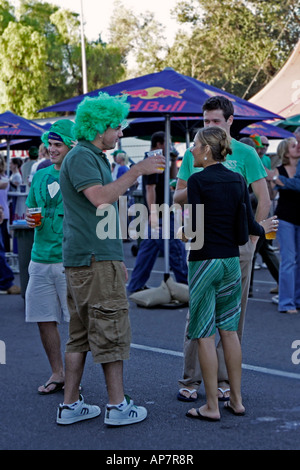 St Patricks Day feiern, Rundle Street, Adelaide, South Australia, Australien Stockfoto