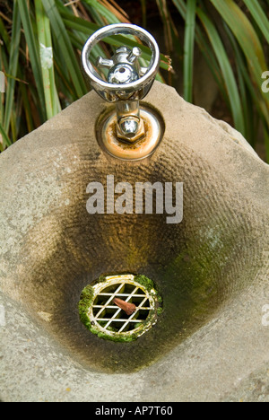 Eine alte altmodische Wasser Bubbler in einem park Stockfoto