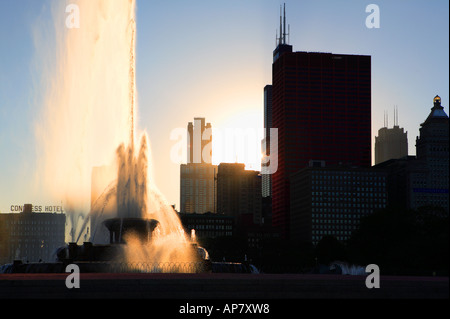 Buckingham Brunnen Chicago Ilinois Stockfoto 172 1993 Buckingham fountain II Schlüsselwörter Buckingham Fountain, Chicago Illinois zu tun, Stockfoto