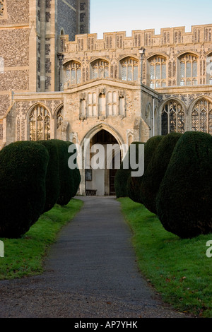 Kirche der Heiligen Dreifaltigkeit Long Melford Suffolk England Stockfoto