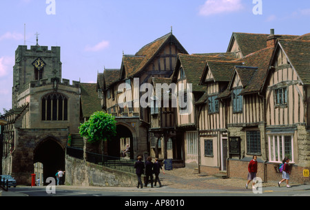 England Warwick Lord Leycester Krankenhaus Stockfoto