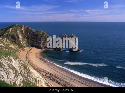 Durdle Door in der Nähe von Lulworth Cove Juraküste Dorset England UK Stockfoto