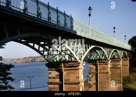 Spa-Brücke in Scarborough North Yorkshire England der Klippe oder Spa-Brücke wurde im Juli 1827, der Stadt und das Spa verbinden eröffnet. Stockfoto