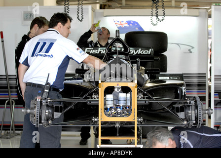 New Zealand A1 GP Team A1 GP Tour Saison starten beim Silverstone Rennen verfolgen Vereinigtes Königreich Dienstag, 28. August 2007 Stockfoto