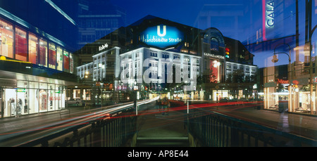 Verkehr auf Straße, Berlin, Deutschland, Europa Stockfoto