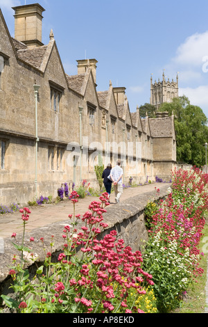 Die Armenhäuser, gebaut von Sir Baptist Hicks im Jahre 1612 in den Cotswolds Stadt von Chipping Campden, Gloucestershire Stockfoto