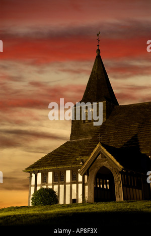 Marton Kirche bei Sonnenuntergang Nr Congleton Cheshire UK Stockfoto