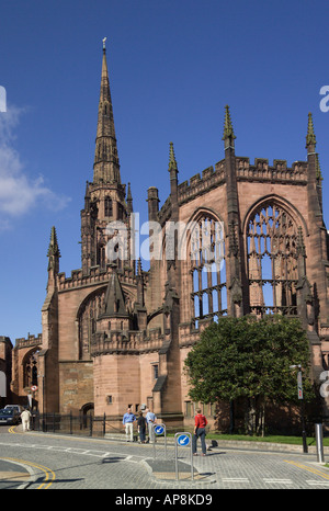 Die alten Coventry Kathedrale Coventry West Midlands England Stockfoto