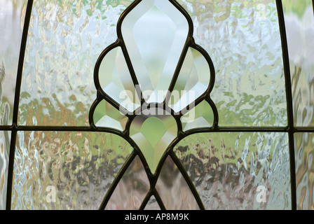 Dekoratives Fensterglas Stockfoto