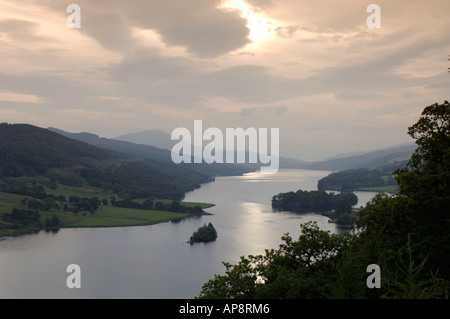 Queens anzeigen Loch Tummel, Pitlochry. Perthshire. Schottland.  XPL 3396-333 Stockfoto