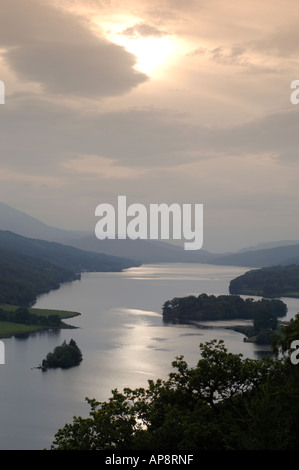 Queens anzeigen Loch Tummel, Pitlochry. Perthshire. Schottland.  XPL 3397-333 Stockfoto