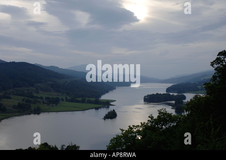 Queens anzeigen Loch Tummel, Pitlochry. Perthshire. Schottland.  XPL 3399-333 Stockfoto