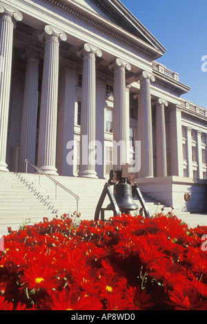 Treasury Building Washington DC, Hauptsitz des US-Finanzministeriums in der National Mall, USA Stockfoto