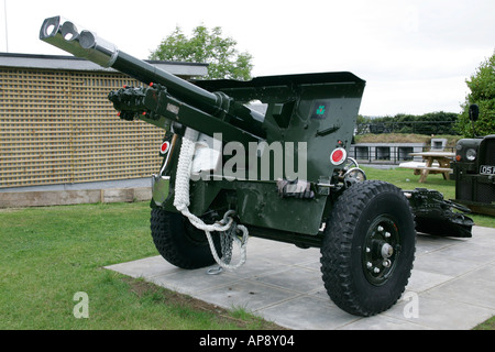 Artillerie-Geschütz am Grey Point Fort Helens Bay County, Northern Ireland Stockfoto