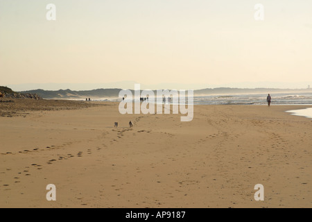 Verlassener Strand in St Francis Bay-Südafrika Stockfoto