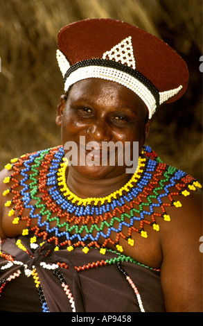 Zulu Frau Natal in Südafrika Stockfoto