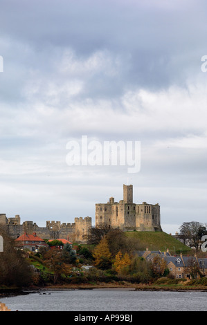 Warkworth Castle Northumberland England Stockfoto