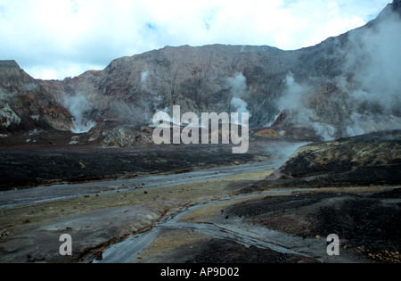 White Island ein aktiver marine Vulkan Nordinsel Neuseeland Stockfoto