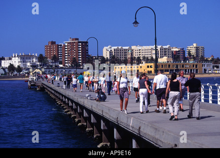 Die Pier St Kilda-Melbourne-Australien Stockfoto