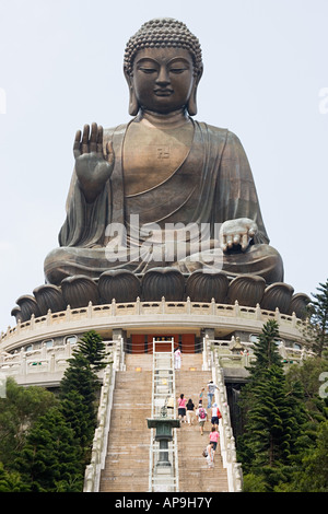 Big Buddha am po Lin Kloster Stockfoto