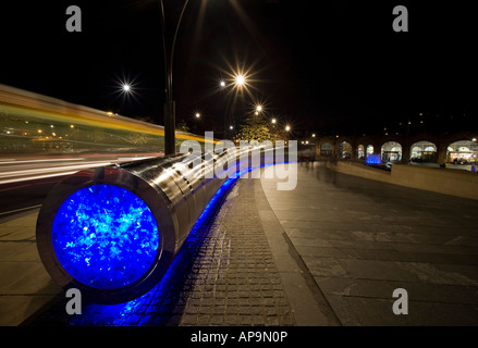 Die Schneide Stahl-Skulptur bei Garbe Platz Sheffield England UK Stockfoto