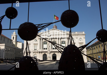 Rathaus, Lissabon Stockfoto