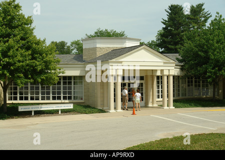 AJD49956, West Branch, IA, Iowa, Herbert Hoover National Historic Site und Präsidenten-Bibliothek-Museum Stockfoto