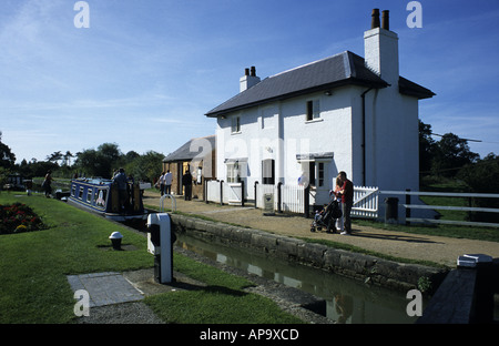 Endzentrierung, Foxton sperrt, Leicestershire, England, UK Stockfoto