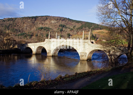 Watet Brücke bei Aberfeldy Kreuzung am Fluss Tay, Perth und Kinross, Perthshire. Stockfoto