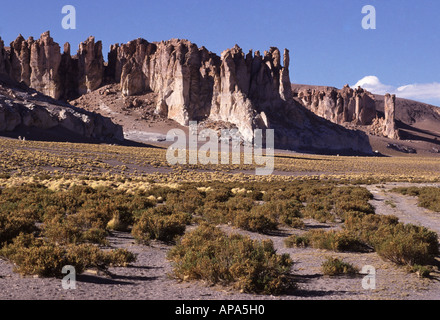 Catedrales de Tara, Salar de Tara, San Pedro de Atacama, Chile, Südamerika Stockfoto