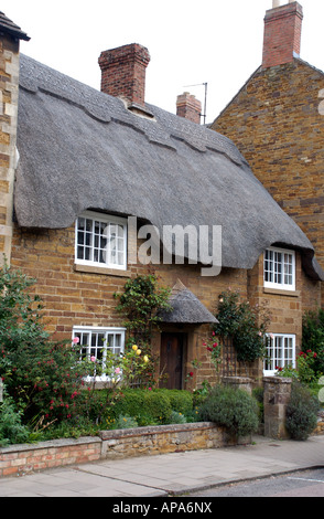 Reetdachhaus in Uppingham, Leicestershire Stockfoto