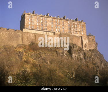 Westseite des Edinburgh Castle Edinburgh Schottland Stockfoto