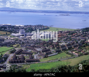 Burntisland betrachtet aus Binn Hill Fife Schottland Stockfoto